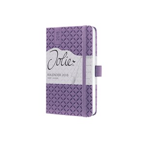 Sigel J8110 - Wochenkalender Jolie® 2018, berry violet, ca. A6