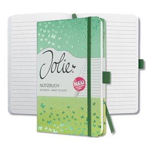SIGEL JN347 - Notizbuch Tagebuch Jolie, Hardcover, grün, liniert, ca. A5