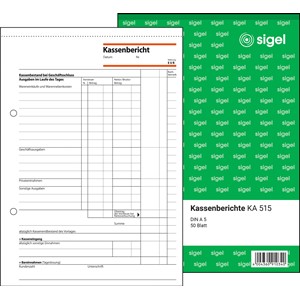 Sigel KA515 - Kassenbericht A5