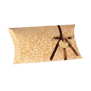 Sigel PB006 - Pillowbox Large, Velvet Ornaments, inkl. Geschenkband und Anhänger