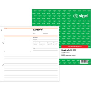 Sigel SD009 - Kurzbrief