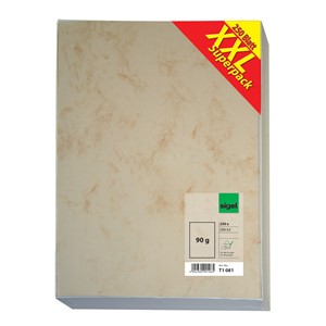 Sigel T1081 - Marmor-Papier, Aktion "XXL Superpack", beige, 250 Blatt