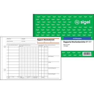 Sigel RP517 - Rapport/Wochenbericht A5 quer