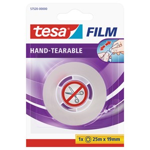 tesa 57520-00000 - film® von Hand einreißbar, 25 m x 19 mm