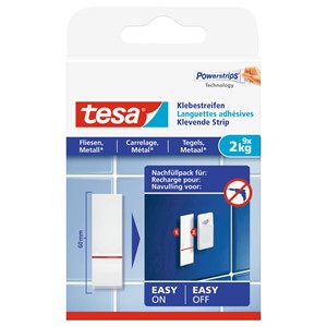 tesa 77760-00000 - Powerstrips® Klebestreifen für Fliesen und Metall