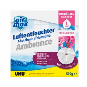UHU 50500 - airmax Luftentfeuchter Ambiance Tabs, Spring Blossom, 500g