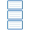 ZD-59286 - Z-Design Buchetiketten aus beschriftbarem Papier Rahmen blau