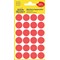 3004 - Avery Zweckform Markierungspunkte, 18 mm, 96 Etiketten, rot
