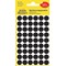 3140 - Avery Zweckform Markierungspunkte, 12 mm, 270 Etiketten, schwarz