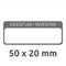 6901 - Avery Zweckform Inventar-Etiketten, 50 x 20 mm, mit Laminat, schwarz