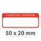 6902 - Avery Zweckform Inventar-Etiketten, 50 x 20 mm, mit Laminat, rot