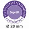 6951-2022 - Avery Zweckform Prüfplaketten Ø 20 mm, violett