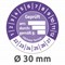 6960-2022 - Avery Zweckform Prüfplaketten Ø 30 mm, violett