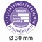 6962-2022 - Avery Zweckform Prüfplaketten Ø 30 mm, violett