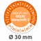 6978-2021 - Avery Zweckform Prüfplaketten, Ø 30 mm, orange