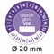 6983-2022 - Avery Zweckform Prüfplaketten Ø 20 mm, violett