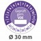6984-2022 - Avery Zweckform Prüfplaketten Ø 30 mm, violett
