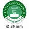 6986-2020 - Avery Zweckform Prüfplaketten, Ø 30 mm, grün
