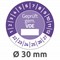 6986-2022 - Avery Zweckform Prüfplaketten Ø 30 mm, violett