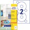 L6015-25 - Avery Zweckform CD Etiketten ClassicSize, 117 mm, 50 Etiketten, inkl. Zentrierhilfe