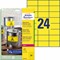 L6131-20 - Avery Zweckform Wetterfeste Folien-Etiketten, 70 x 37 mm, 20 Bögen, gelb