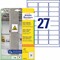 L7874-20 - Avery Zweckform Etiketten, 63,5 x 29,6 mm, weiß, stark haftend