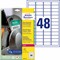 L7911-10 - Avery Zweckform Ultra-Resistente Folien-Etiketten, 45,7 x 21,2 mm, weiß