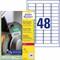 L7911-40 - Avery Zweckform Ultra-Resistente Folien-Etiketten, 45,7 x 21,2 mm, weiß