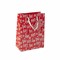 QW004-5 - SIGEL mittelgroße Papier-Geschenktüte, rot, Weihnachten, 23x17 cm