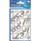 ZD-59126 - Z-Design Folien Sticker Zahlen wetterfest silber