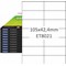 ET8021XL - bits&amp;paper Universal-Etiketten, 105 x42,4 mm auf A4, 1000 Bögen