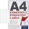 ET8169XL - bits&amp;paper Universal-Etiketten, 70 x 25,4 mm auf A4, 1000 Bögen