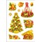 HES-3222 - Herma Weihnachtssticker, Weihnachtssymbole, beglimmert