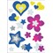 HES-3272 - Herma Magic Sticker, Herzen,Sterne+Blumen, glittery