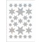 HES-3917 - Herma Weihnachtssticker, Sterne, Irisfolie silber