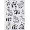 HES-6021 - Herma Magic Sticker, Panda u. Zebrafam., Foam