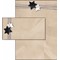 DP079Set - SIGEL Weihnachts-Motiv-Papier Set Christmas Wrapping, 100 Blatt und 100 Umschläge