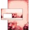 DP138Set - Sigel Weihnachts-Motiv-Papier-Set, Red Candlelight, A4, 100 Blatt + 100 Umschläge DIN lang