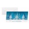 DS030 - Sigel Weihnachts-Karten (inkl. Umschläge), Blue Trees, Blau-/Blindprägung, Außenseite hochglänzend, Innenseite matt
