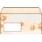 DU234 - Sigel Weihnachts-Umschlag, Golden Snowflakes, DIN lang (110x220 mm), 50 Stück
