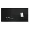 GL145 - Sigel Glas-Magnetboard artverum, schwarz, 91x46 cm