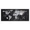 GL246 - Sigel Glas-Magnetboard artverum®, Design World-Map, Weltkarte, 130x55 cm