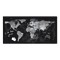 GL270 - Sigel Glas-Magnetboard artverum®, Design World-Map, 91x46 cm