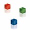 GL725 - Sigel SuperDym-Magnete C5 Strong, Cube-Design, blau, rot, grün, 3er Pack