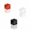 GL726 - Sigel SuperDym-Magnete C5 Strong, Cube-Design, schwarz, weiß, rot, 3er Pack