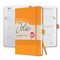 J3211 - SIGEL Wochenkalender Jolie 2023, orange, ca. A5, Hardcover, mit Stickerbogen