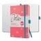JN345 - SIGEL Notizbuch Tagebuch Jolie, Hardcover, pink, liniert, ca. A5