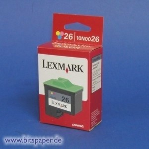 Lexmark 10N0026 - Tintenpatrone Nr. 26, color