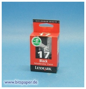 Lexmark 10NX217 - Tintenpatrone Nr. 17, schwarz