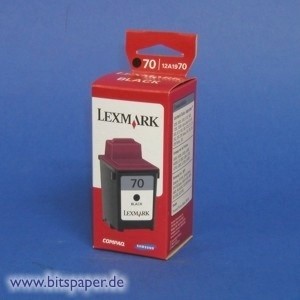Lexmark 12A1970 - Tintenpatrone Nr. 70, schwarz, Standardkapazität